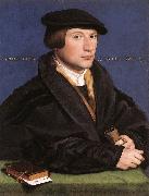 HOLBEIN, Hans the Younger Portrait of a Member of the Wedigh Family sf oil on canvas